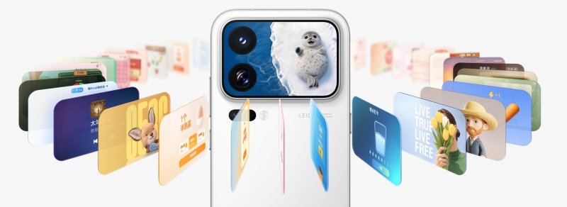 Il display posteriore dello Xiaomi 18 Pro