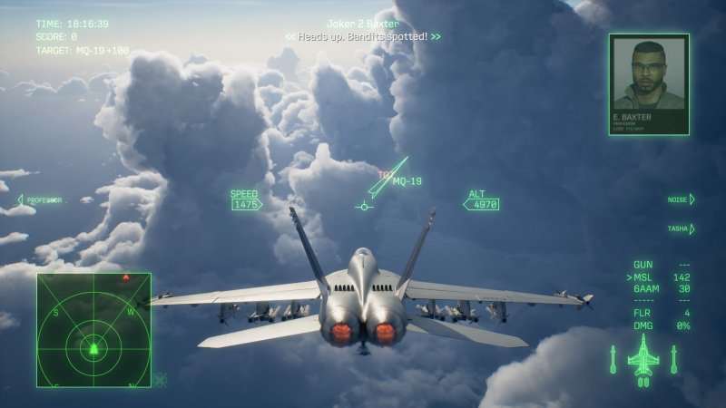 Lo stile di Ace Combat, dalla HUD all'art design, è immortale e torna con lievissime modifiche anche in Wings of Theve