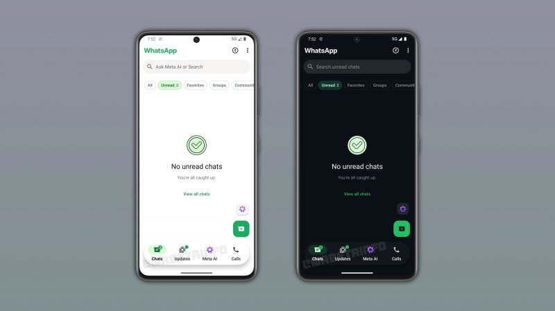 New WhatsApp Navigation Bar for Android