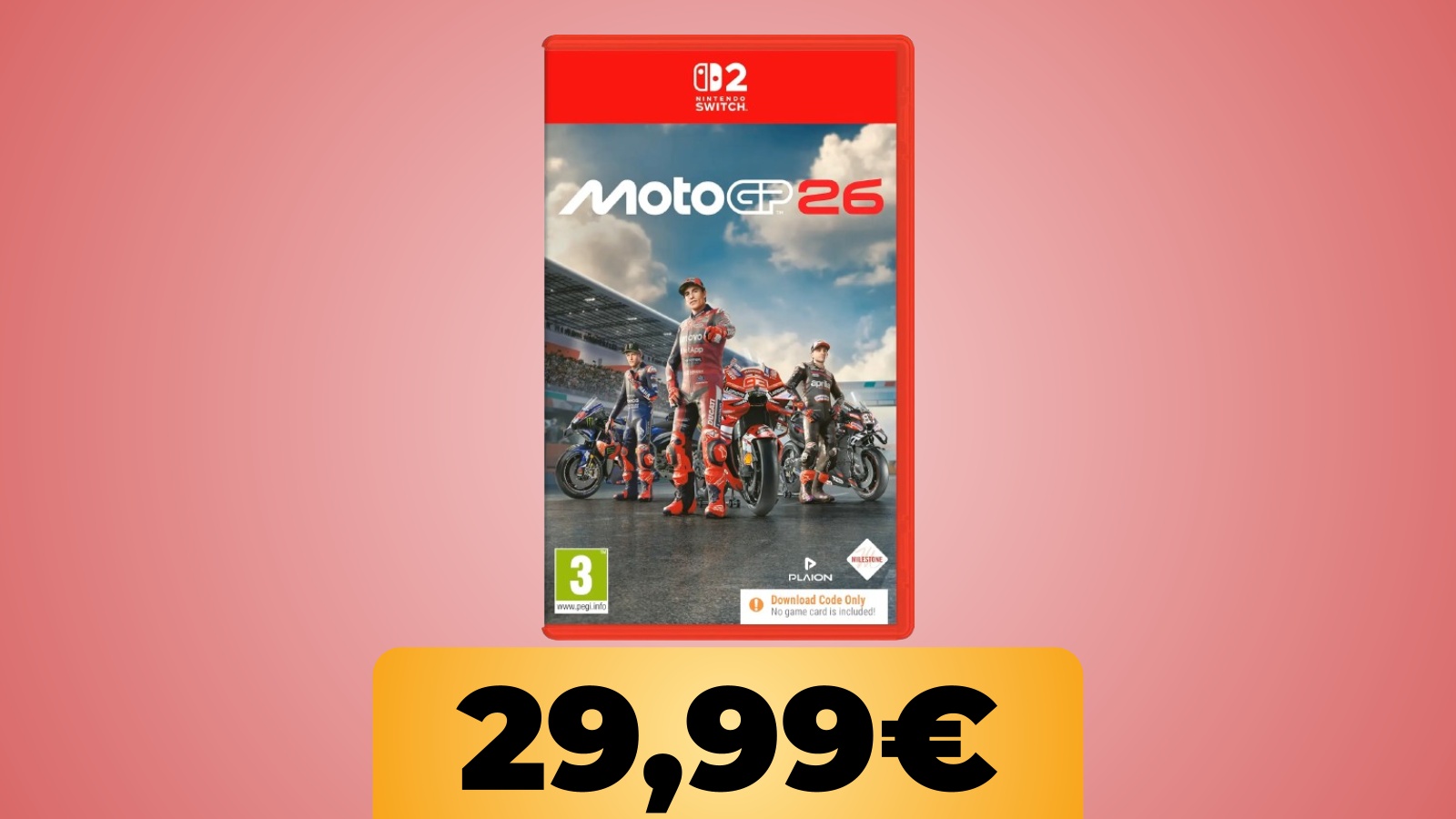 MotoGP 26 per Nintendo Switch 2 è su Amazon al minimo storico: costa 20 € in meno