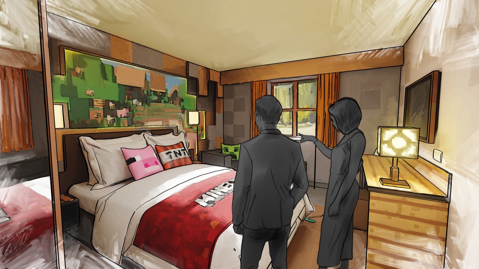 Minecraft World avrà anche un hotel a tema: 69 camere e le montagne russe Escape the Nether