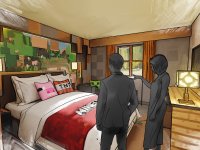 Minecraft World will also feature a themed hotel with 69 rooms and the Escape the Nether roller coaster
