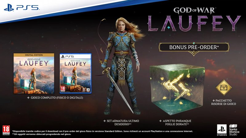 I bonus per i preordini di God of War Laufey
