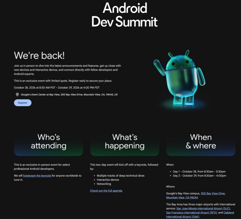 Android Developer Summit Poster