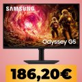 Il monitor Samsung Odyssey G5 QHD da 27' e 180Hz è su Amazon al minimo storico