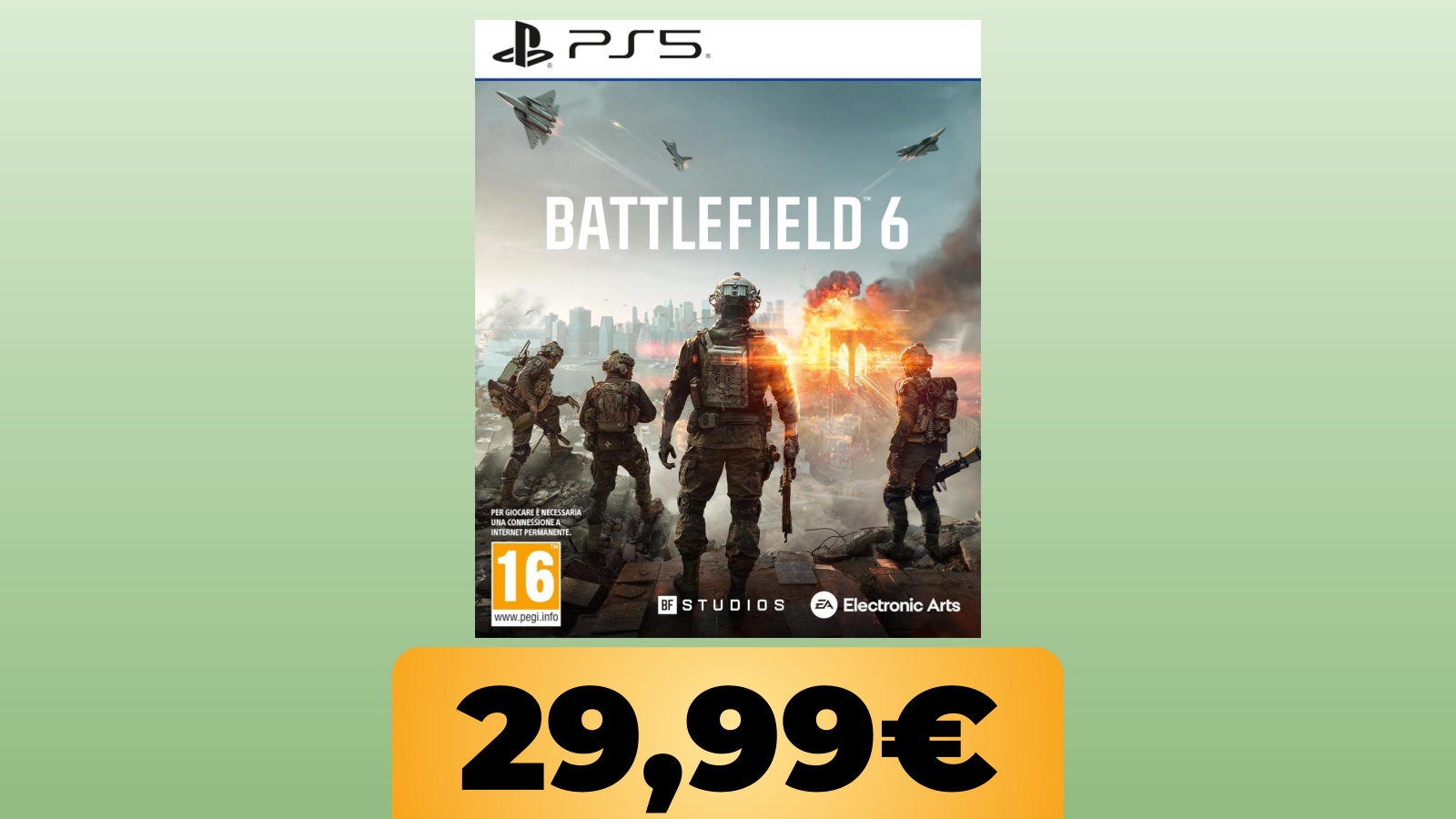 Battlefield 6 per PS5 è al minimo storico: costa 50 € in meno
