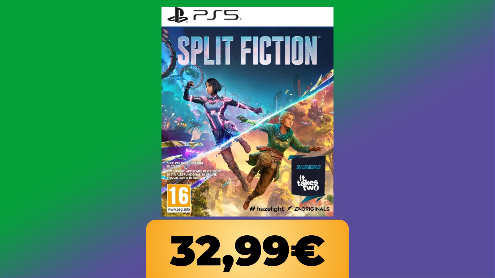 Cerchi una nuova avventura co-op? Split Fiction per PS5 è al minimo storico