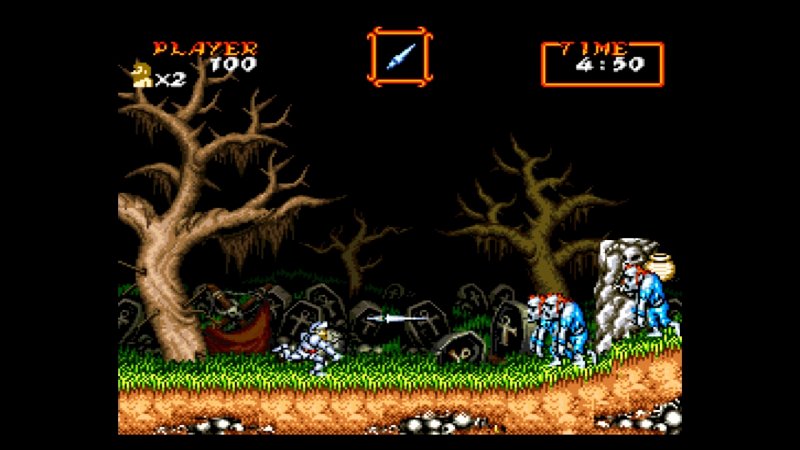 Il mitico primo livello di Super Ghouls 'n Ghosts