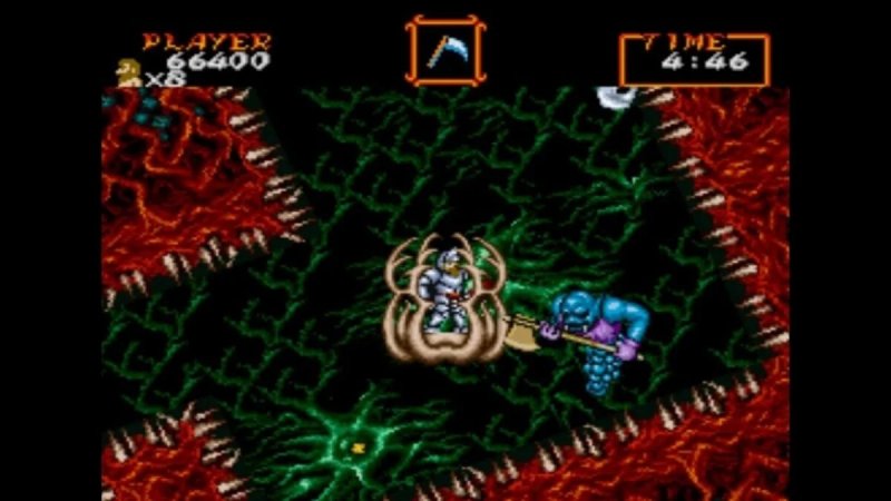Uno dei livelli più ostici di Super Ghouls 'n Ghosts