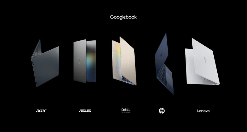 Various Googlebook models