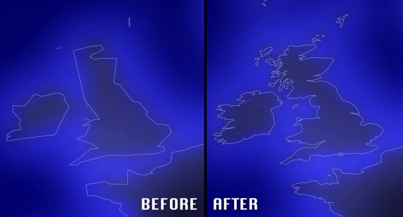 Another example of adding detail to a world map