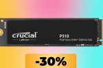 L'SSD interno Crucial P310 da 1TB è in offerta su Amazon: puoi acquistarlo al 30% di sconto