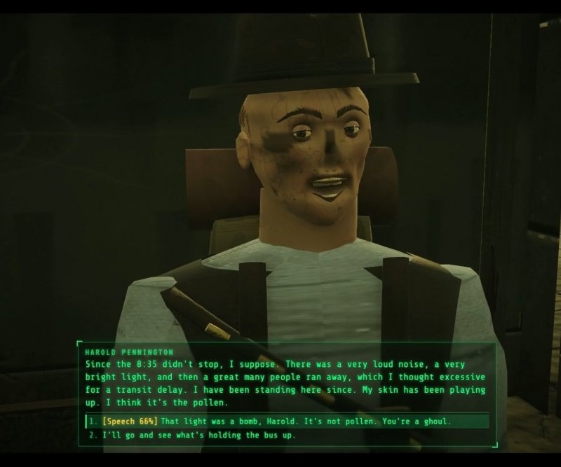 Un ghoul secondo l'IA in Fallout: New York