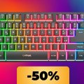 La tastiera da gaming GXTrust Dothix è in sconto del 50% su Amazon: acquistala al minimo storico