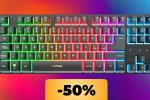 La tastiera da gaming GXTrust Dothix è in sconto del 50% su Amazon: acquistala al minimo storico