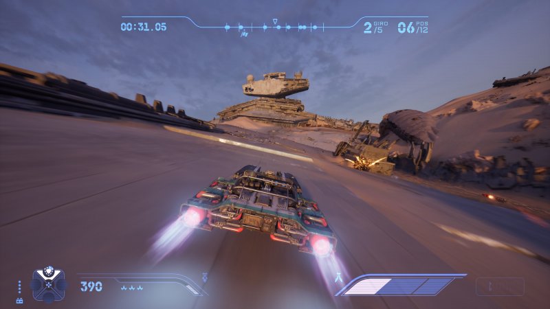 Si corre anche fra i relitti di Jakku in Star Wars: Galactic Racer