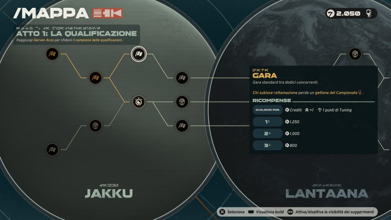 I percorsi della campagna di Star Wars: Galactic Racer