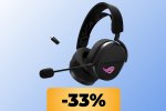 Le cuffie ASUS ROG Pelta sono su Amazon al minimo storico: comfort, tripla connettività e suono immersivo