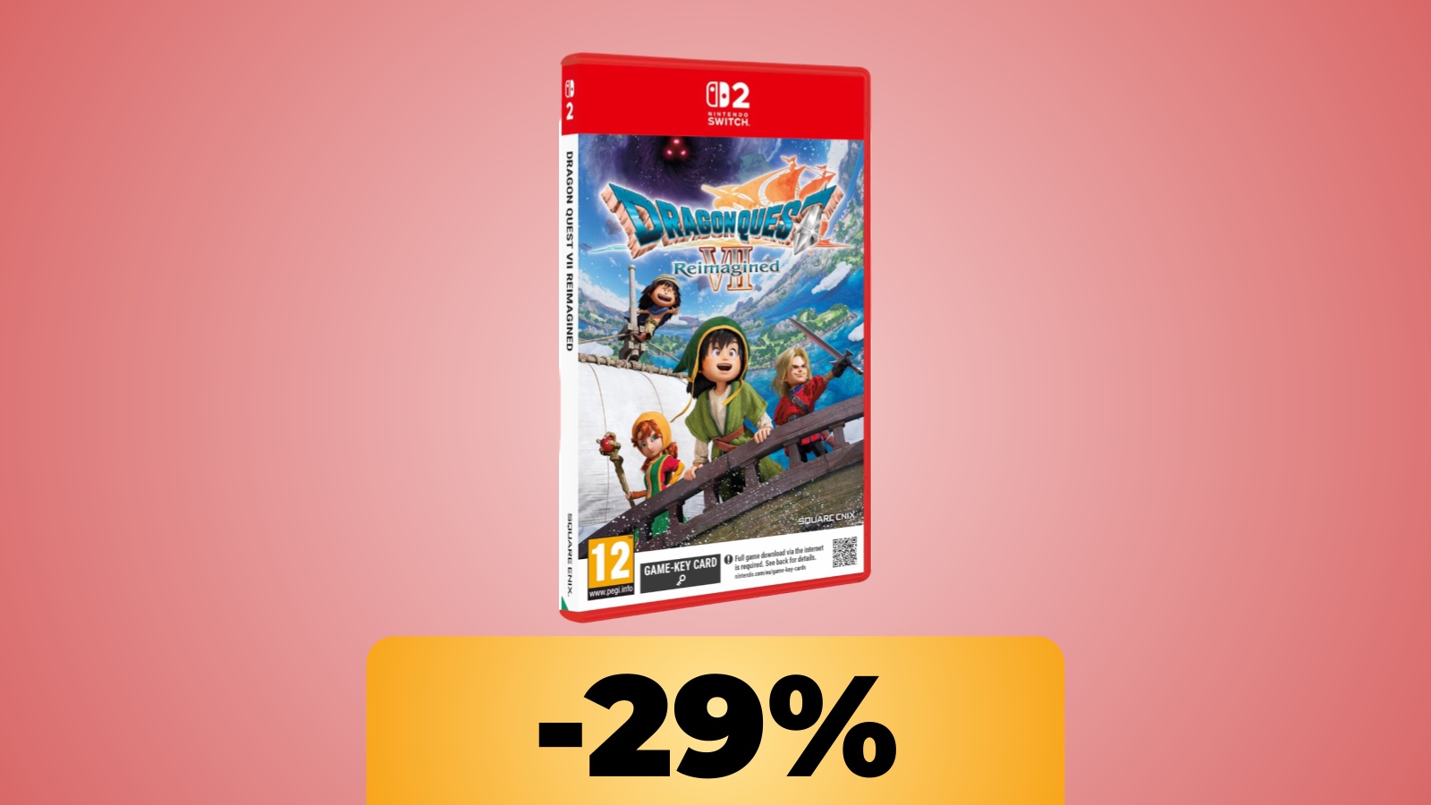 Dragon Quest VII Reimagined per Switch 2 è al minimo storico su Amazon per le Offerte Prime