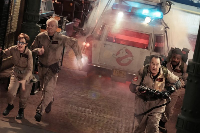 Una scena di Ghostbusters: Minaccia Glaciale con il vecchio cast