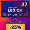 Il monitor da gaming Lenovo Legion R27qe Gen 2 è in sconto del 25%: acquistalo al minimo storico