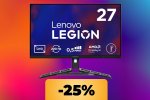 Il monitor da gaming Lenovo Legion R27qe Gen 2 è in sconto del 25%: acquistalo al minimo storico