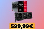 La scheda video ASUS Prime RX 9070 GRE OC è al minimo storico per le Offerte Prime