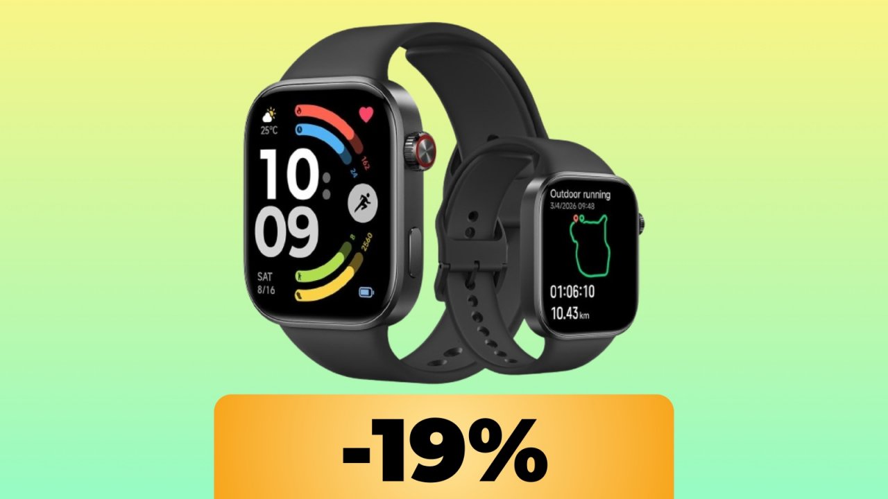 Redmi Watch 6 è in offerta su Amazon: puoi acquistare lo smartwatch Xiaomi in sconto del 19%