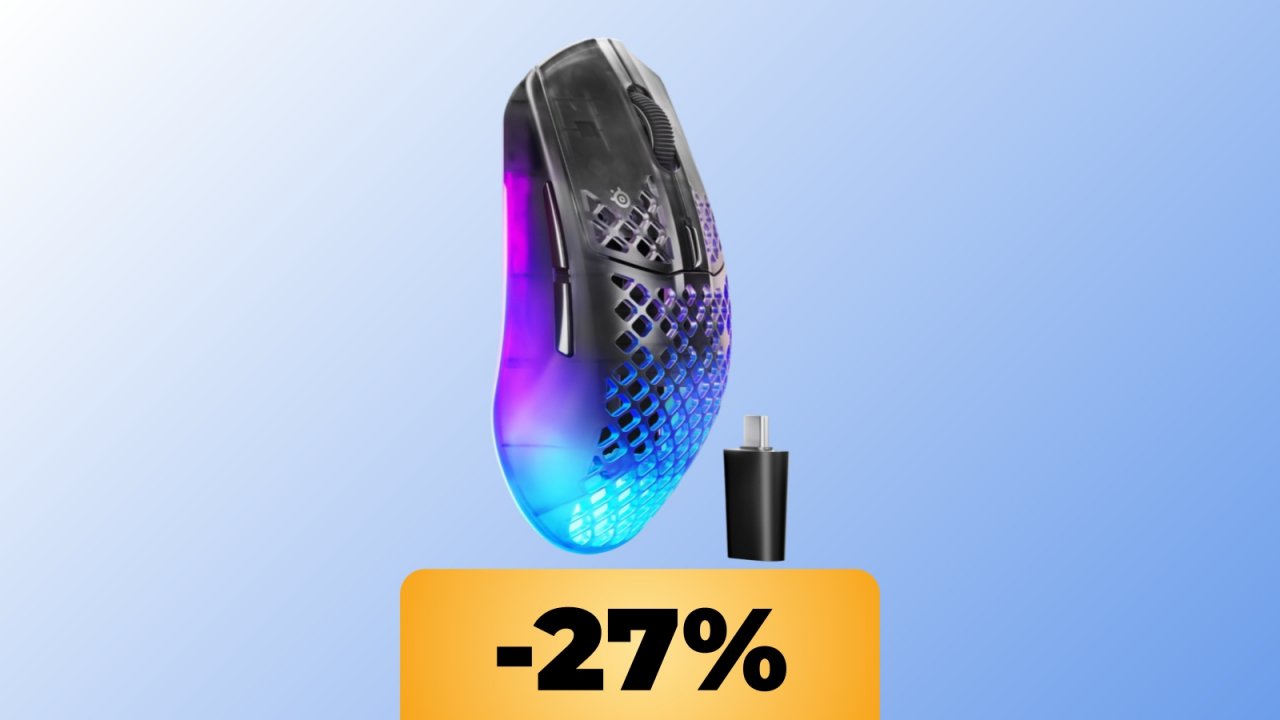Il mouse SteelSeries Aerox 3 Gen 2 è al minimo storico su Amazon
