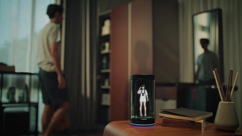 Razer immagina AVA come una presenza costante nello spazio domestico, non più confinata dentro la finestra di una chat