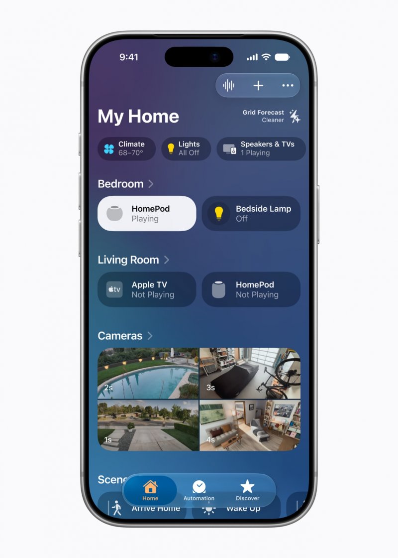 Con HomePod mini 2 si possono controllare gli accessori per la domotica con l'app Casa