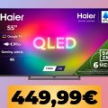 Il televisore Haier H6 QLED da 55' scende al minimo storico su Amazon