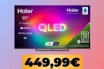 Il televisore Haier H6 QLED da 55" scende al minimo storico su Amazon