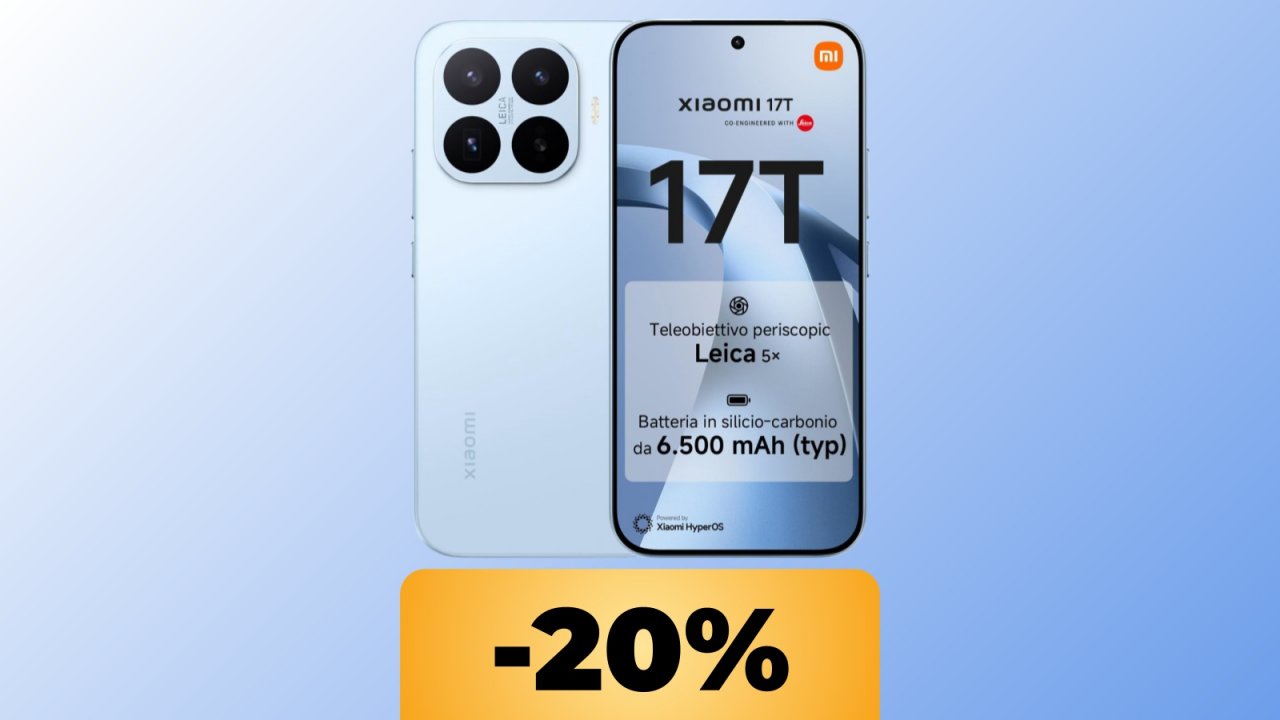 Lo smartphone Xiaomi 17T è al minimo storico su Amazon: costa 150 € in meno