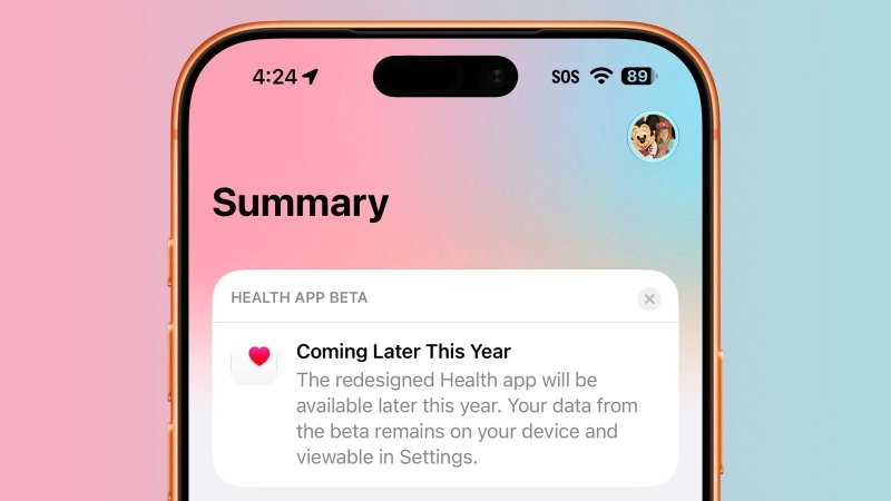 Il messaggio nell'app Salute (Fonte: MacRumors)