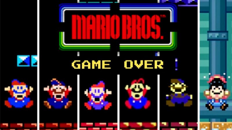 L'evoluzione dei game over di Mario