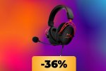 Le cuffie da gaming HyperX Cloud Alpha sono in promozione su Amazon: sconto attivo del 36%