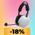 Le cuffie Sony INZONE H9 II sono al minimo storico su Amazon: audio spaziale a 360° e design leggero