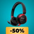 Le cuffie da gaming HyperX Cloud Mini sono scontate del 50%: acquistale (quasi) al minimo storico