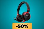 Le cuffie da gaming HyperX Cloud Mini sono scontate del 50%: acquistale (quasi) al minimo storico