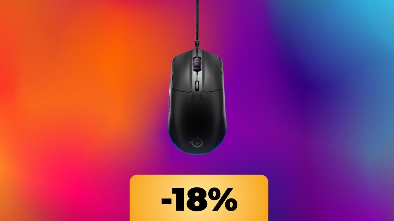 Il mouse da gaming SteelSeries Rival 3 Gen 2 è in offerta su Amazon: acquistalo (quasi) al minimo storico