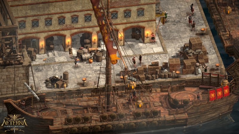 Un'ambientazione urbana in Aeterna: Curse of The First King