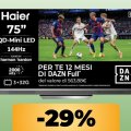 La Smart TV Haier QD-Mini LED da 75' è al minimo storico: immagini luminose e colori nitidi