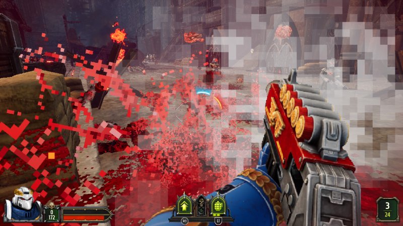 Malum ha appena ridotto in particelle un nemico in Warhammer 40.000: Boltgun 2