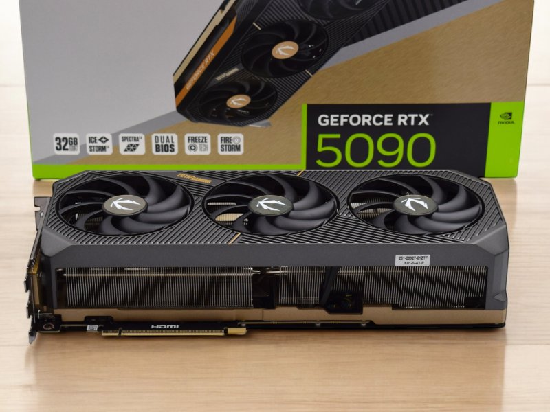 Una GeForce RTX 5090 di Zotac