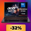 Il notebook Acer Nitro V 15 con RTX 5060 è al minimo storico su Amazon