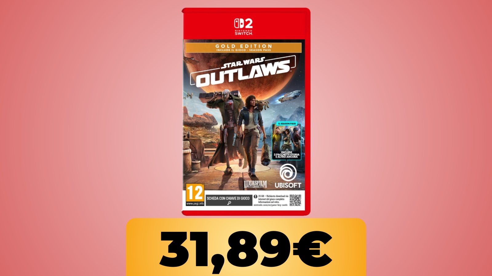 Star Wars Outlaws Gold Edition per Nintendo Switch 2 è su Amazon al minimo storico