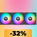Le ventole Thermaltake EX Reverse ARGB sono su Amazon al minimo storico