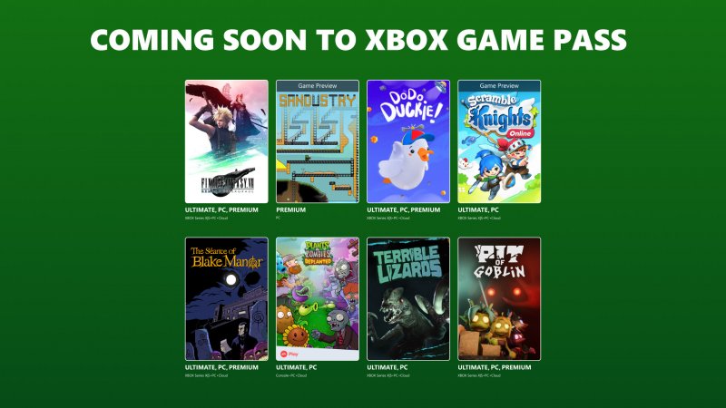 I nuovi giochi aggiunti al Game Pass