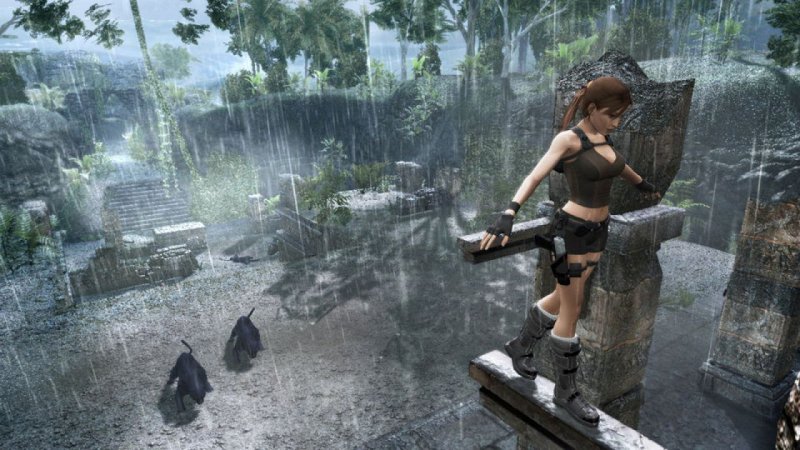 Lara in azione in Tomb Raider Underworld